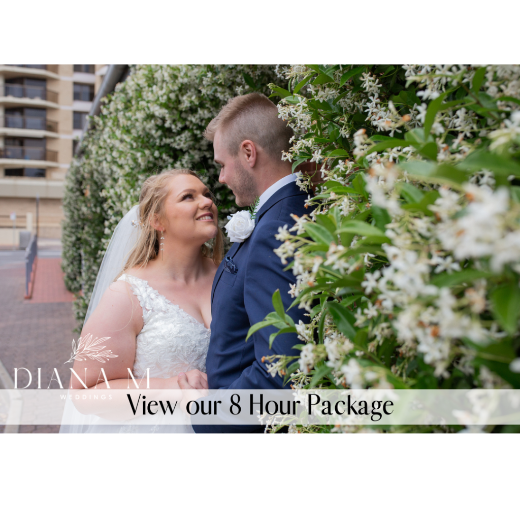 8 Hour Package dianam photography adelaide wedding photography